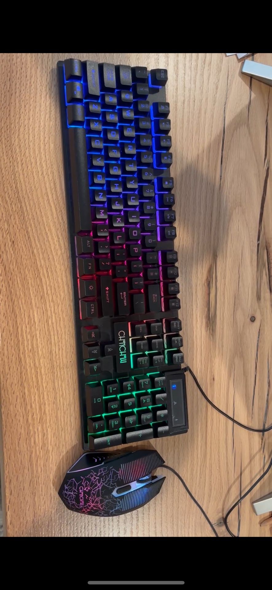 GAMING KEYBOARD AND GAMING MOUSE