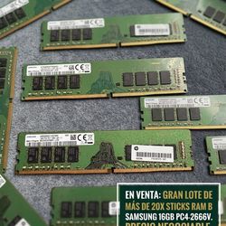  Sticks 16gb Ram Ddr4 Each For Sale 