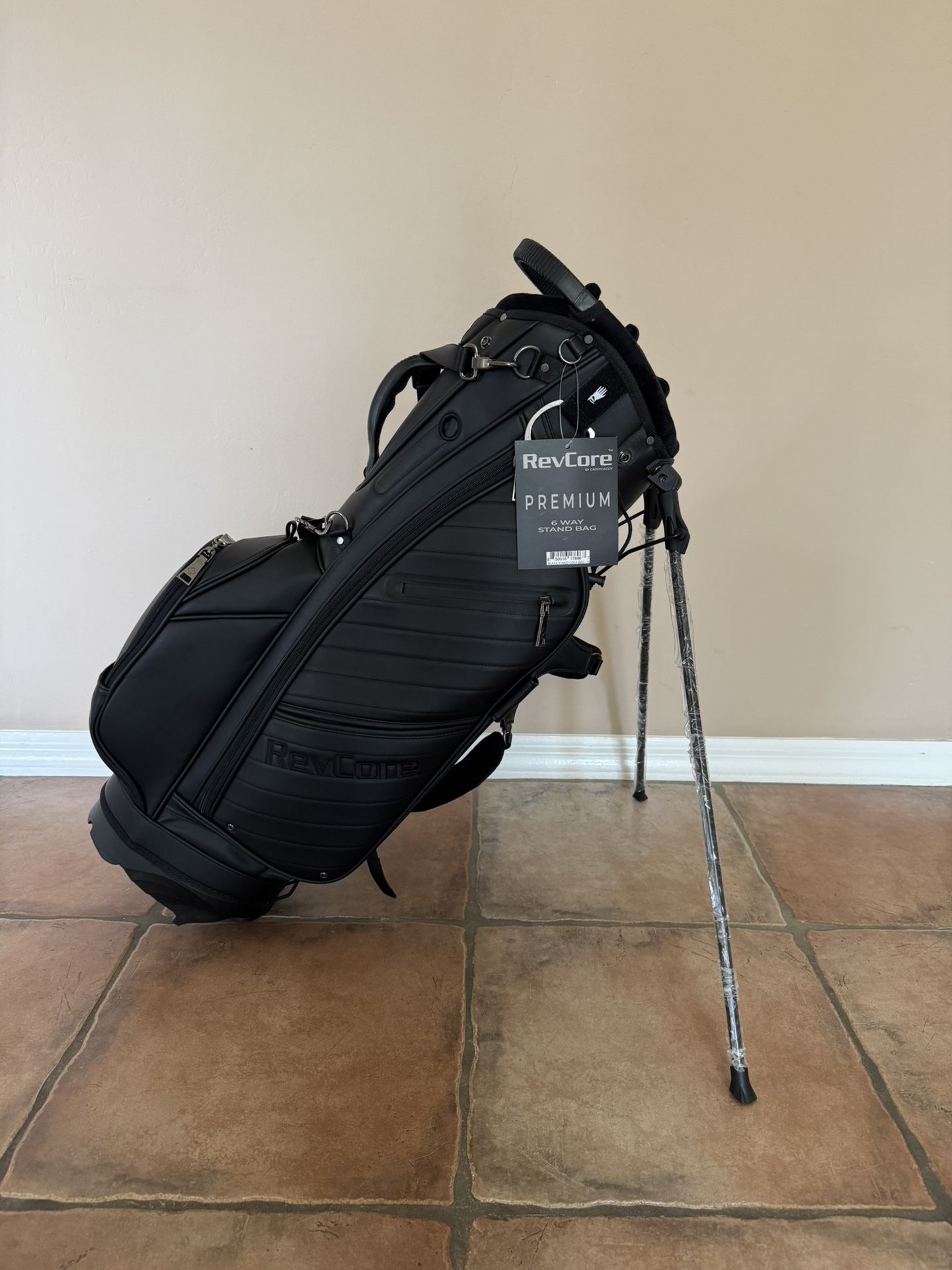 CaddyDaddy RevCore Hybrid Luxury Golf Stand Bag (Black)