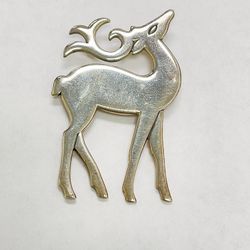 James Avery Reindeer Deer Antlers Pin Brooch Sterling Silver Retired Rare