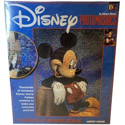 Disney Photomosaics MICKEY MOUSE - 1000+ Piece Puzzle - Rare BRAND NEW SEALED