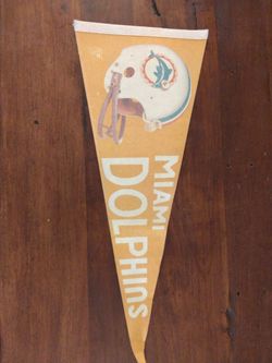 Miami dolphins pennant flag
