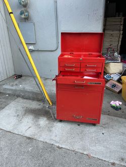 Alltrade Red Rolling Tool Chest Cabinet