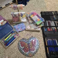 Bead Bracelets Art Supplies And Display Stand