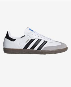 adidas Originals Samba OG J White Black Gum Sneakers Unisex Kids Size 5 IE3675