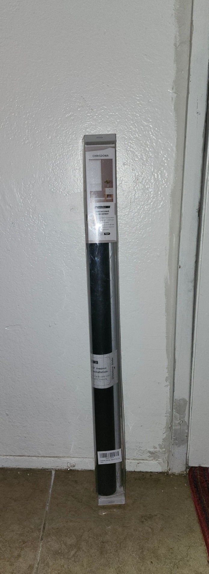 ChrisDowa Black Blackout Roller Window Shade 27W