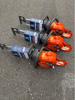 BUY ON GET ONE FREE! Brand new Husquvarna gas chain saws!