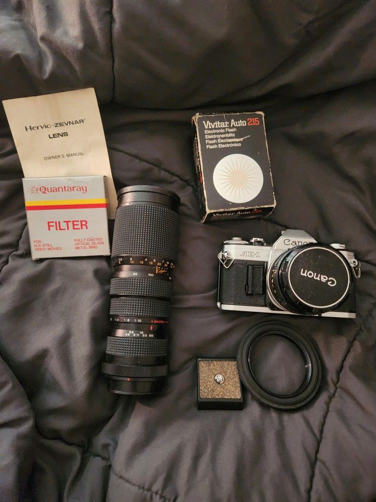 Canon AE-1 And Accessories