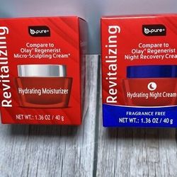 b-pure Revitalizing Hydrating Fragrance Free Night Cream & Hydrating Moisturizer