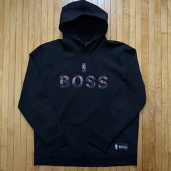 BOSS x NBA Hugo Boss Bounce Pullover Men’s Black Hoodie Sz. XXXL (Fits Smaller)