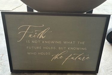 Faith Quote Framed Art Decor
