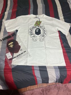 Bape x chrome hearts color white size s
