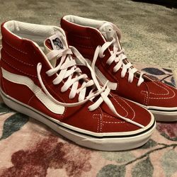 Red High top Vans Woman’s Size 7