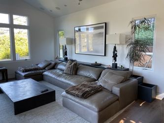 RH Cloud Modular Leather Sofa