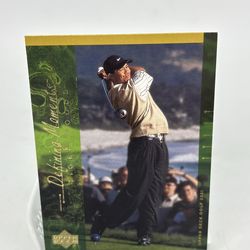 2001 Upper Deck Defining Moments Tiger Woods #124 (RC) Rookie Card PGA
