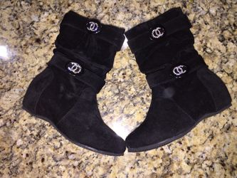 Black kids boots