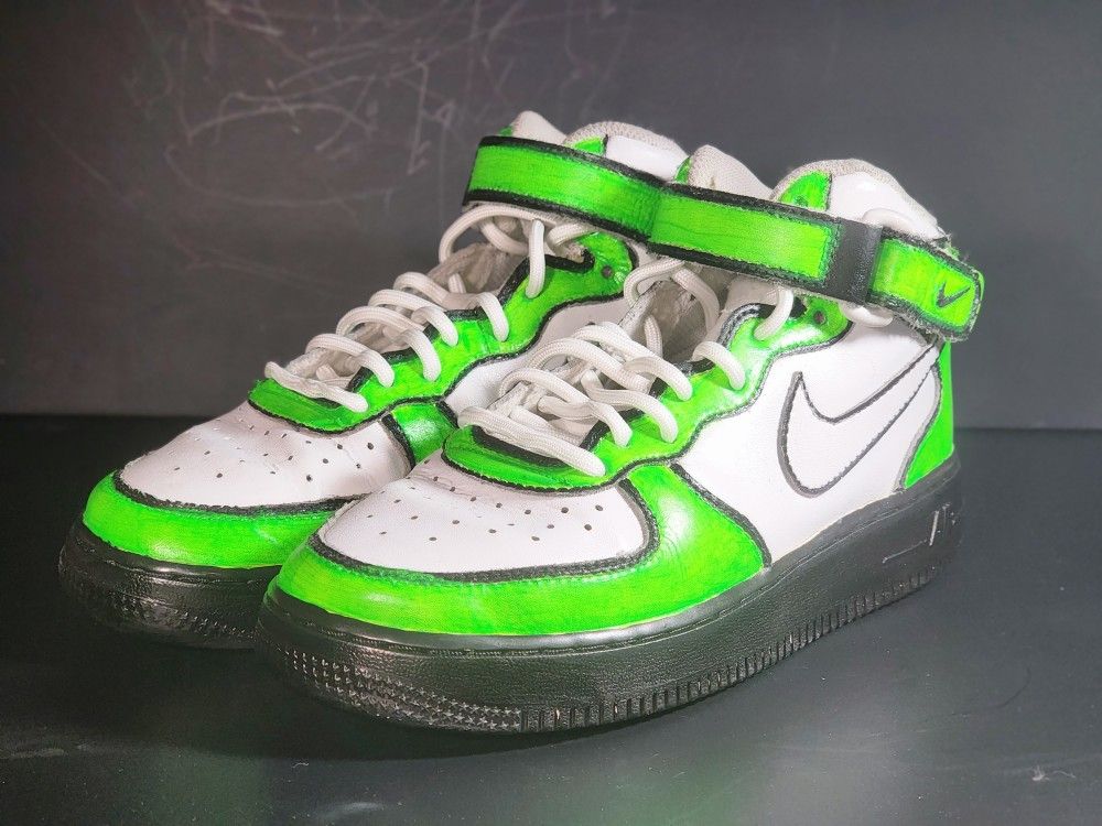Custom Nike Neon Nike Shoes Air Force Air Force Outfit Neon Hombre