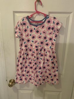 Girls’ Pink Floral Short Sleeve Romper – Touched by Nature size 8