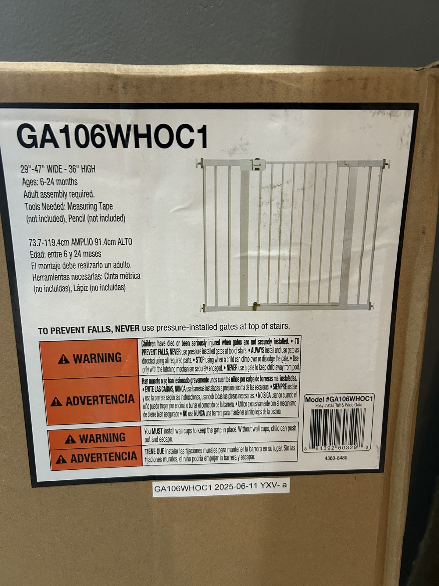 NEW Metal Baby Gate