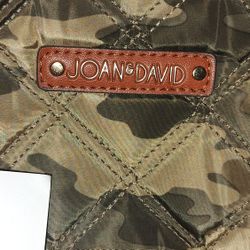 NWT, Joan and David 22" Diamond Quilted Camo Nylon Travel Duffel