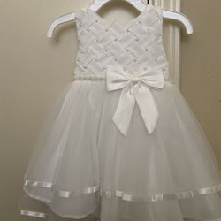 Vestido De Bautizo Y Zapatos 