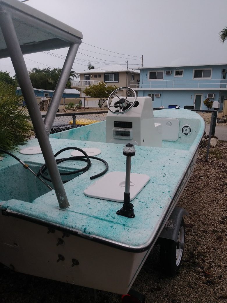 15 ft angler boat bay skiff