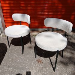** BEAUTIFUL BOUCLE SIDE CHAIRS
