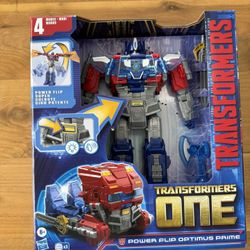 Transformers One Power Flip Optimus Prime