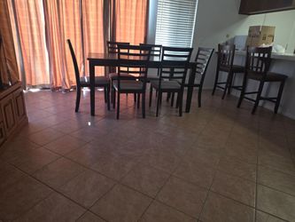 Table and chairs