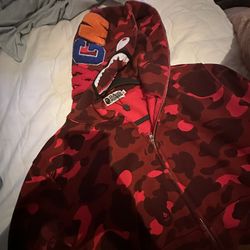 Red bape hoodie