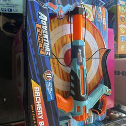 Adventure Force Archery Roleplay Set Dart Bow & Target Set 11 Piece Set: Foam Dart Bow, 8 Universal Suction Cup Darts, 12in Plastic Target, Wrist Dart