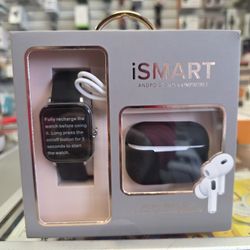 Christmas Gift Of Technology  , Smart Watch And Earbuds Wirelss ,birthday Gift