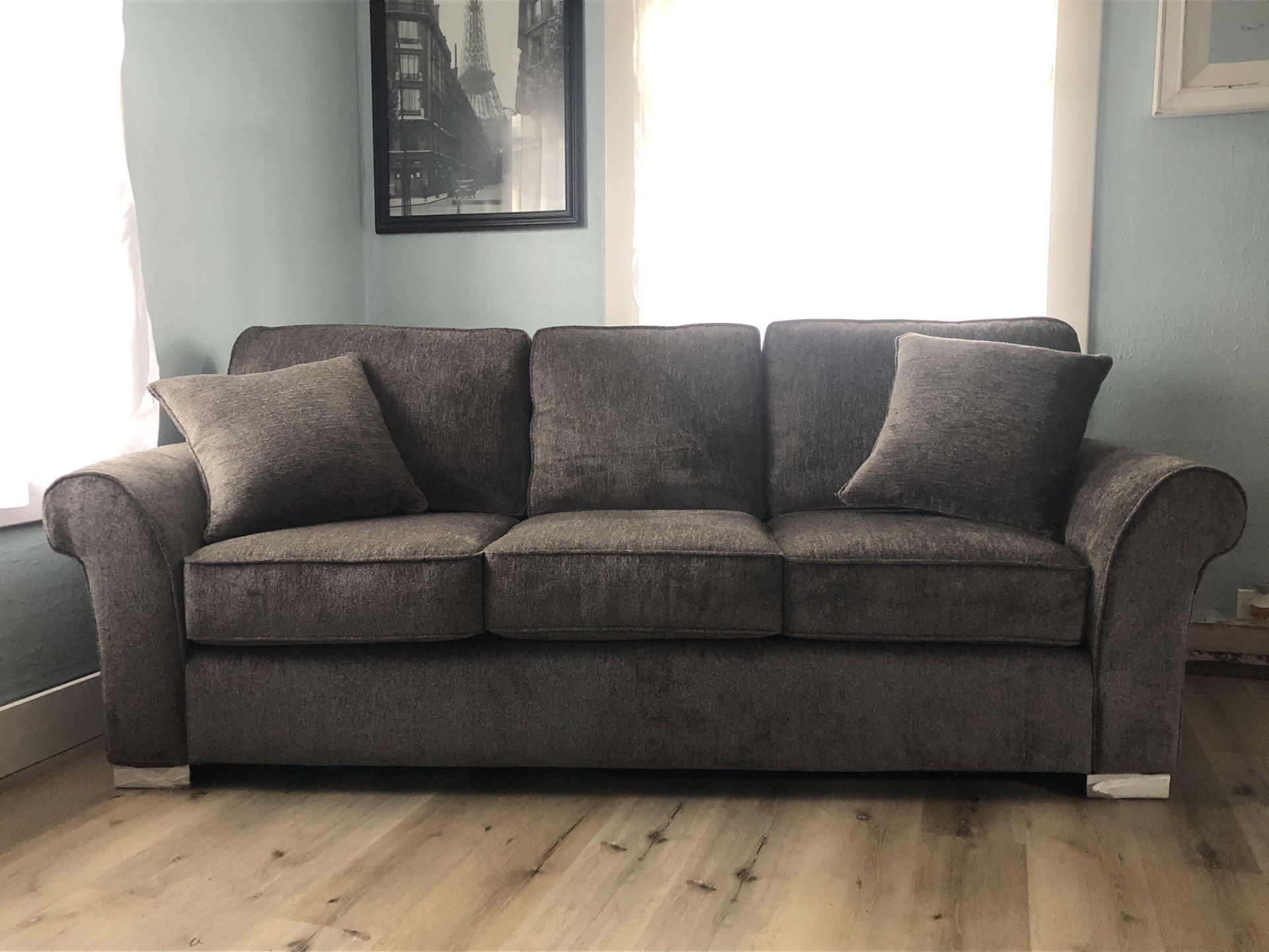 Brand New Gray Stanton Sofa Set