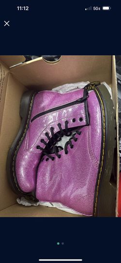 Dr. Marten Glitter Pink Boots