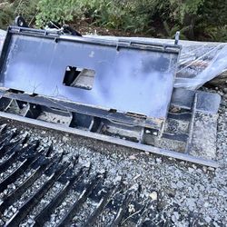 LAND HONOR VPC-11-72W  72 inch skid steer, vibrating plate compactor attachment,
