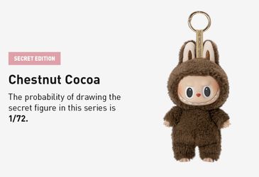 Pop Mart Labubu The Monsters Exciting Macaron Chestnut Cocoa (Secret Version) Vinyl Plush Pendant