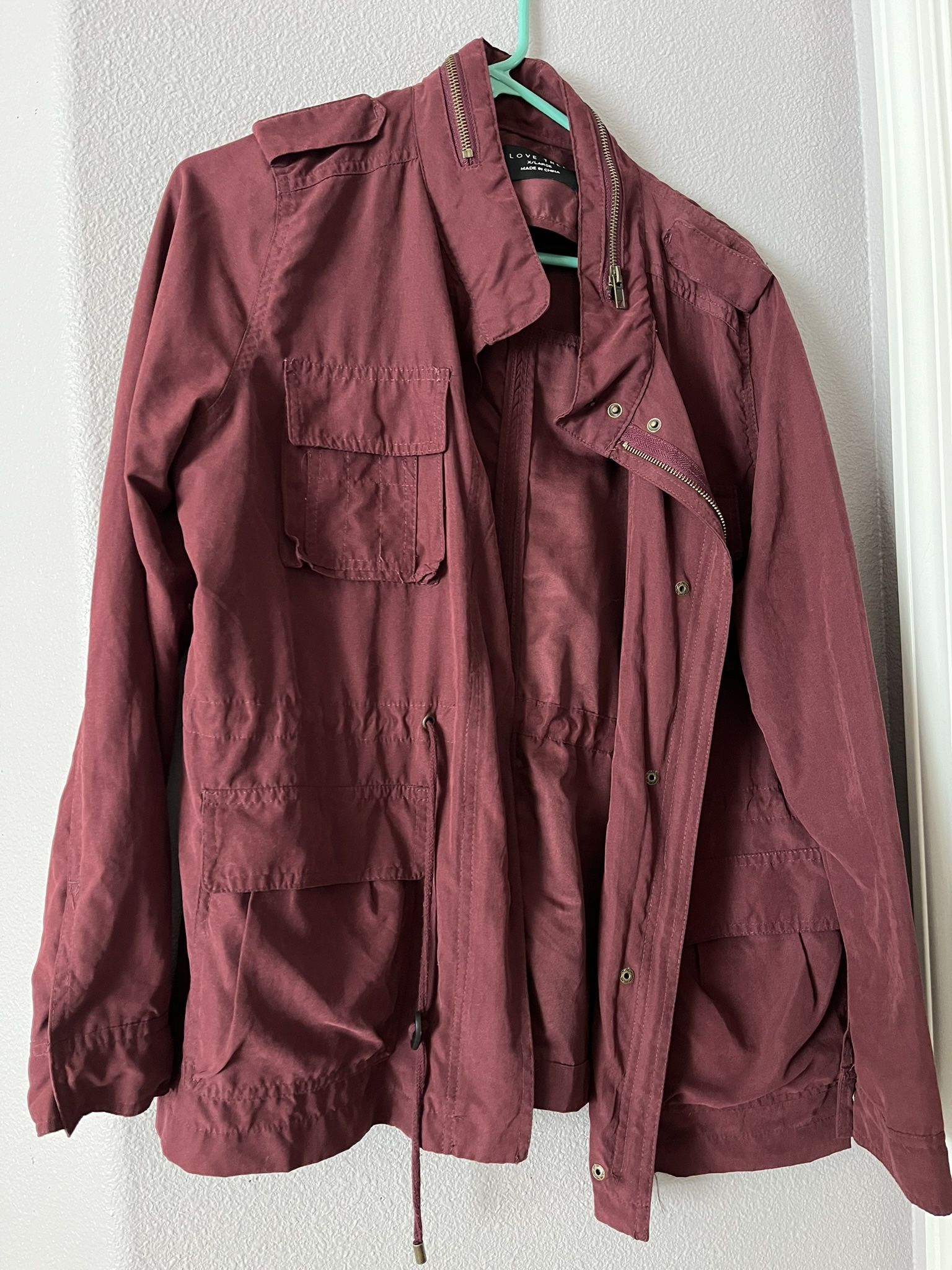 Women’s Maroon Blazer - Love Tree (XL)