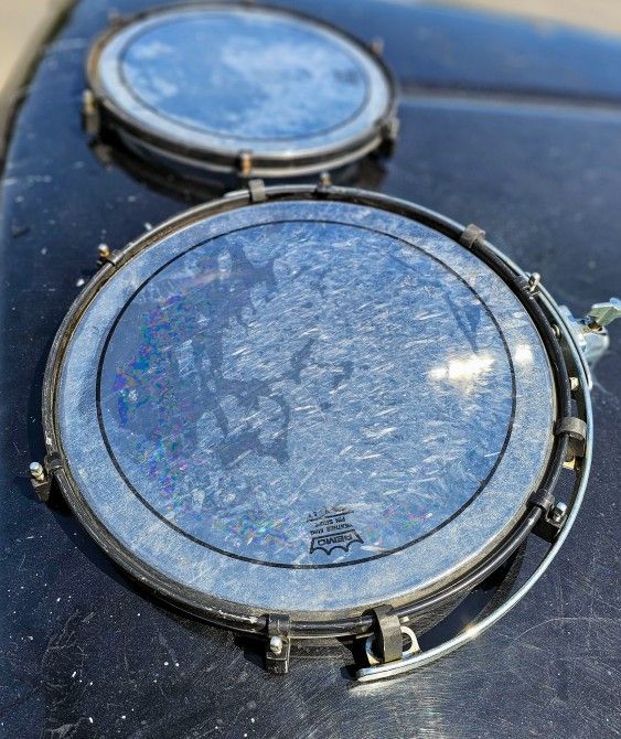 16” + 14” Purecussion Tom- RIMS shell-less Drum 80’s