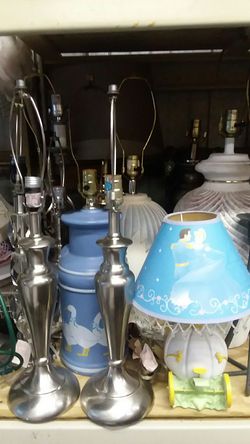 Lamps all on the shelf for $20 each