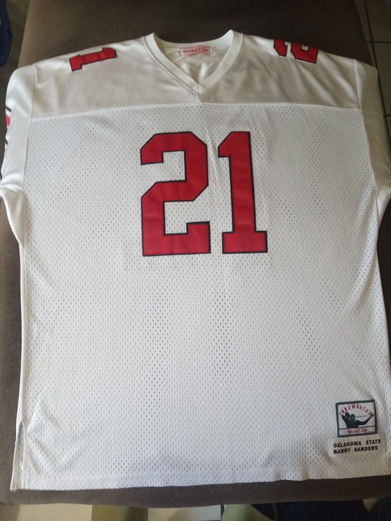 Mitchell & Ness Barry Sanders Oklahoma State Throwback Jersey Size 2XL