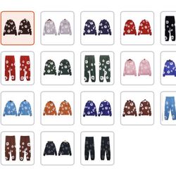 Denim Tears Pants/Hoodie Multi Color, All Sizes SHIP ONLY 