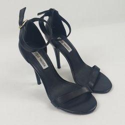 Steve Madden Womens 8 M Pumps Stiletto Heels Strap Buckle Black