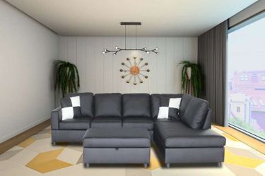 dark grey sectional