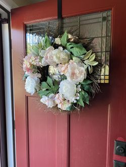 REDUCED! Floral print wreath
