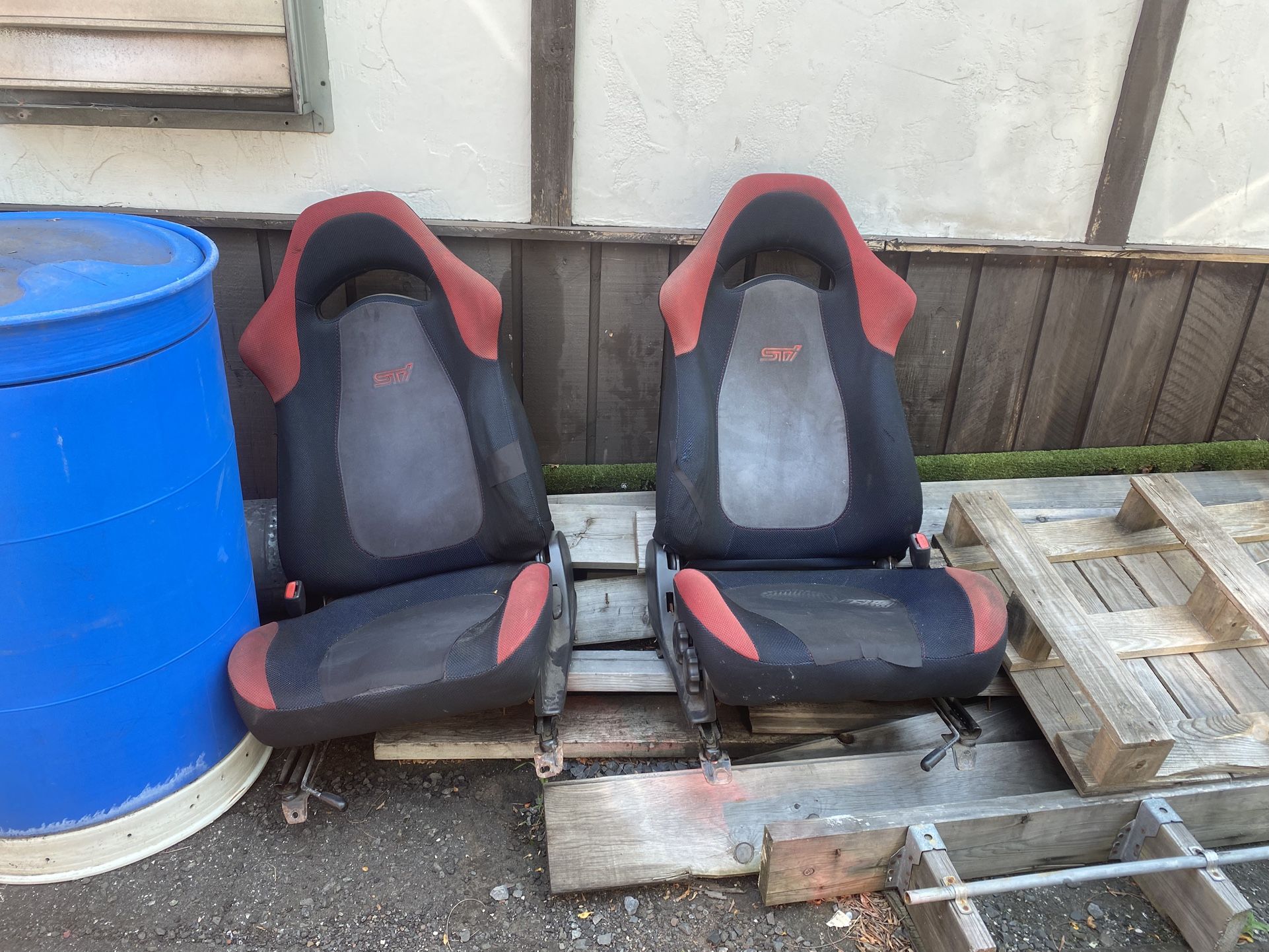 Red STI Seats