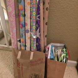 Free Wrapping Paper,  Gift Bags, Cards And Ribbon 