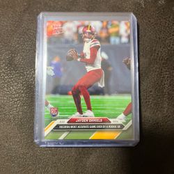 Jayden Daniels - 2024 TOPPS ROOKIE Football Card Commanders