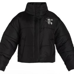 Disney's Mickey Mouse Puffer Jacket Size Medium New