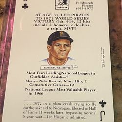 ROBERTO CLEMENTE MINT 1992 Curtis Management Group Casey At The Bat Baseball Card