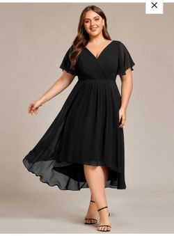Plus Size Formal Black Dress Size 28w